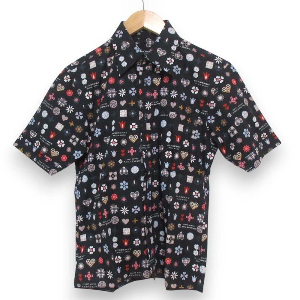 美品 BURBERRY BLACK LABEL バーバリーブラックレーベル 総柄