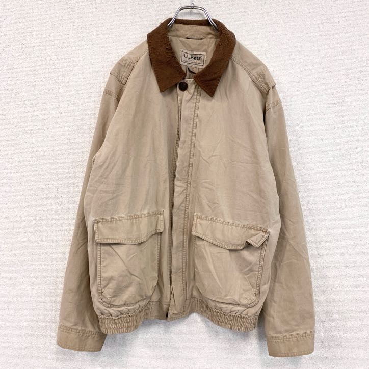 古着 used L.L.Bean エルエルビーン A‐2タイプ ブルゾン|スイングトップ ベージュ Lサイズ