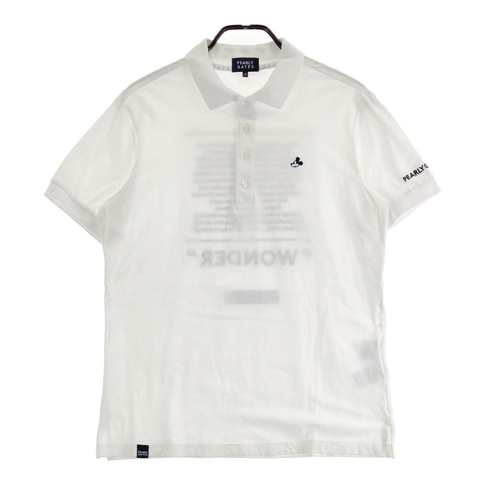 PEARLY GATES パーリーゲイツ Disney ミッキー　ポロシャツ サイズ：5 PEARLY GATES パーリーゲイツ ×Disney ミッキーマウス 半袖