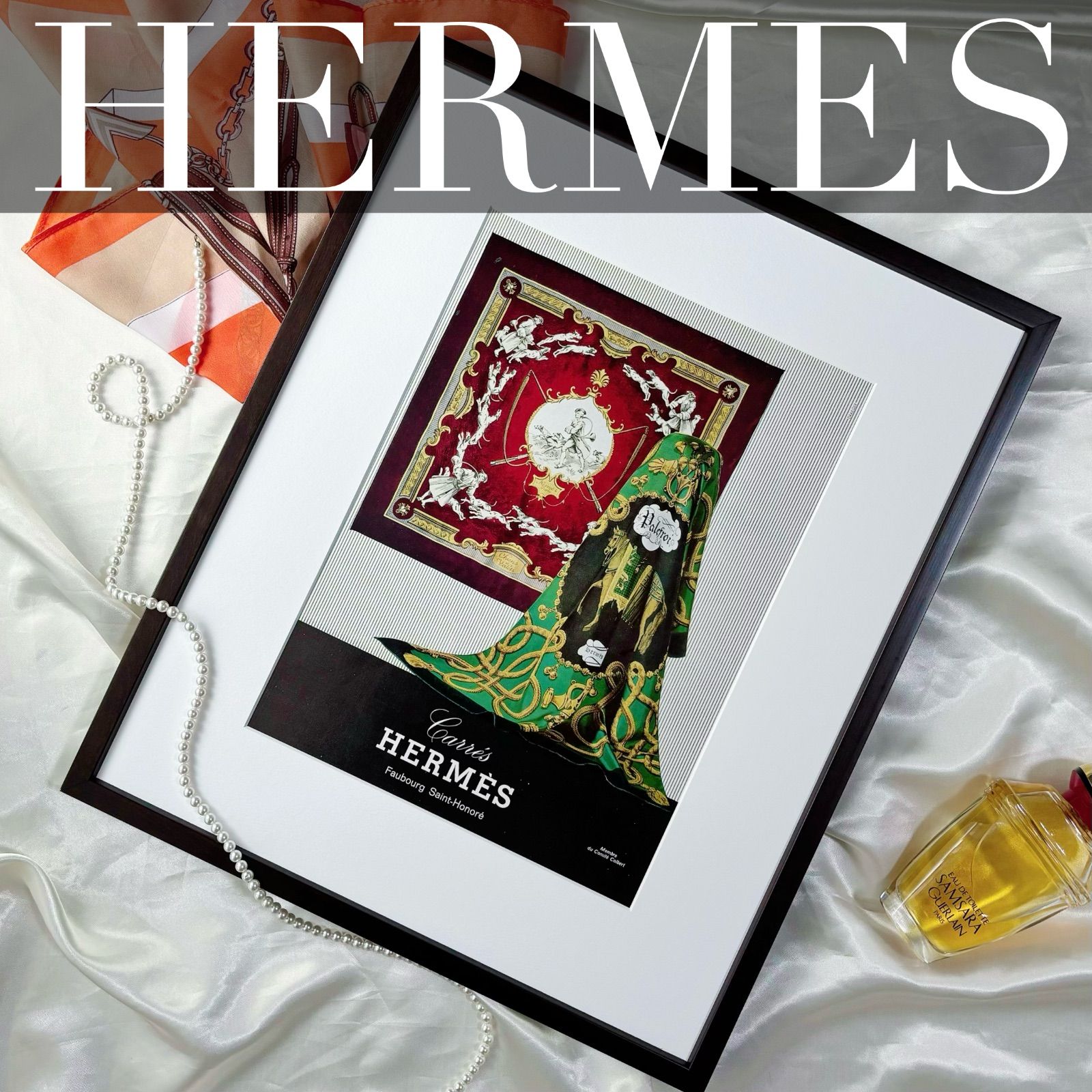 1960 広告＞HERMES エルメス ポスター ヴィンテージ アートポスター