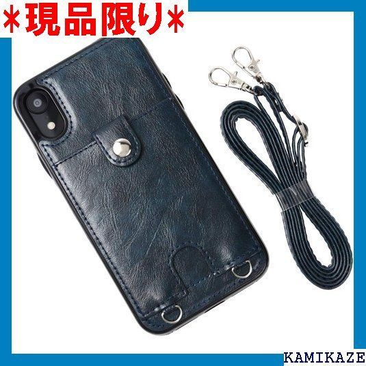 大人気_Z051 MocliL iPhone XS/X スマホショルダー ストラップ ケース 斜めがけ 首掛け 肩掛け カード収納 レディース メンズ 日本国内検品u0026梱包 iPXS/XインディゴML0028 478