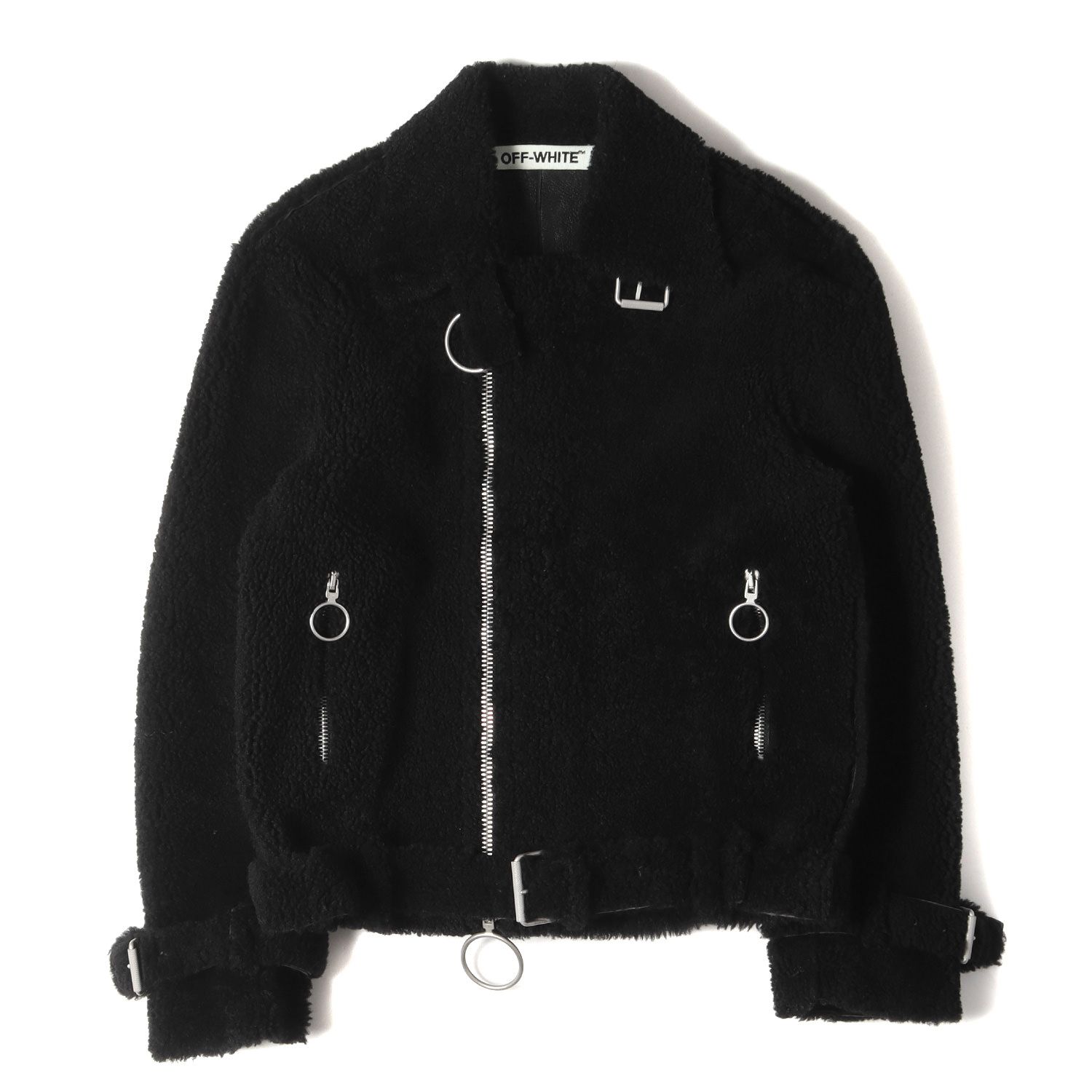 美品 OFF-WHITE オフホワイト ジャケット サイズ:S シープムートン 
