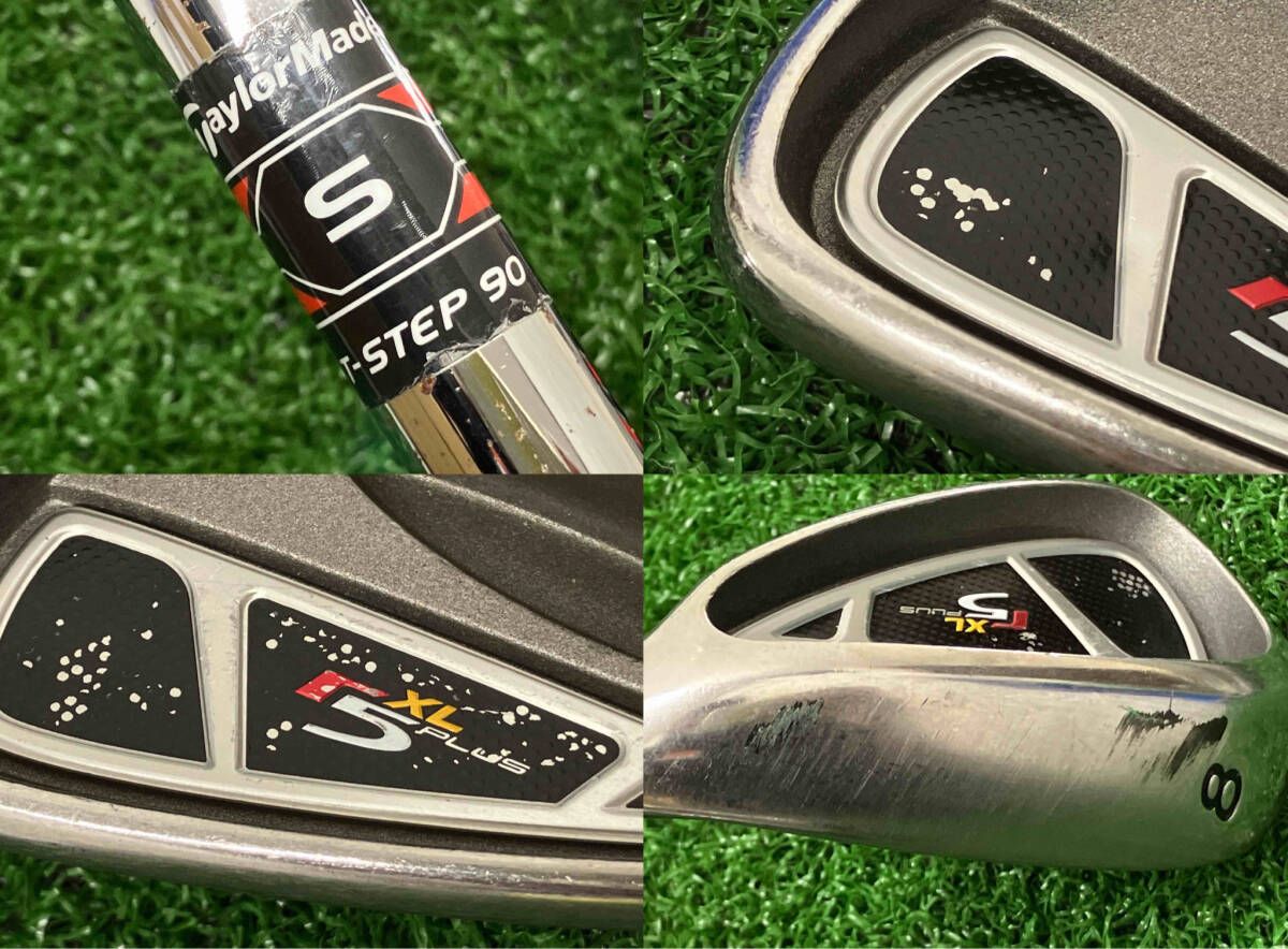 高品質 アイアンセット TaylorMade r5 XL PLUS 8本セット 5-9 S A P T-STEP 90 フレックスS 男性 右利き ゴルフ テーラーメイド