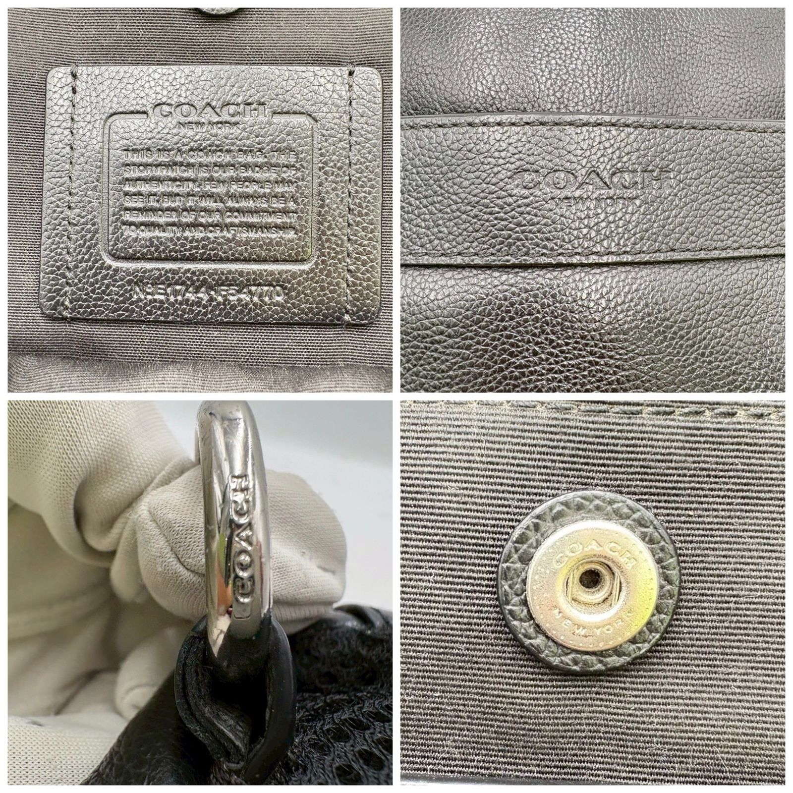 ❗️✨クール系アイテム✨❗️】COACH コーチ クロコ型押し トート 