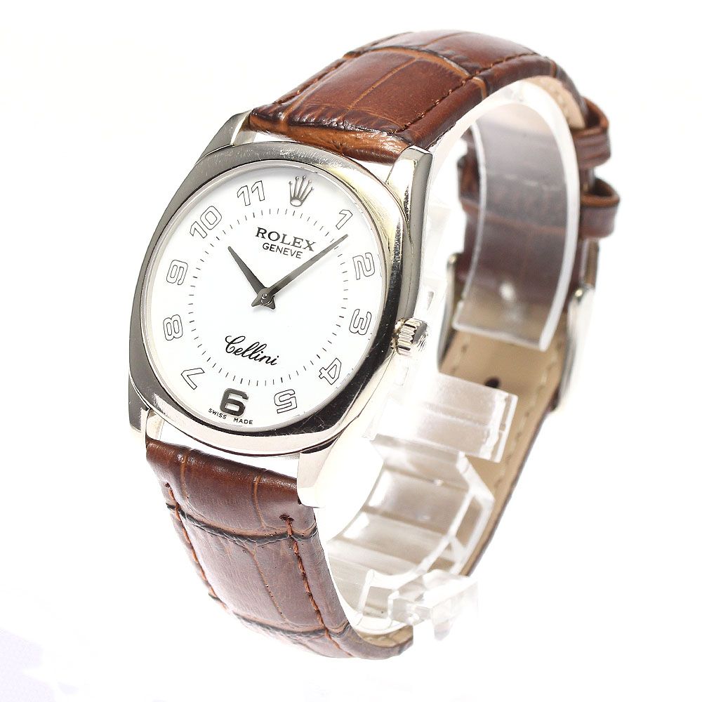 ロレックス チェリーニ 4233 メンズ 手巻き K18WG cal.1602 - 中古 ... ロレックス ROLEX 4233 チェリーニ ダナオス K18WG cal.1602 手巻き メンズ _715701