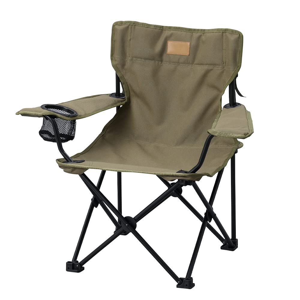 【数量限定】アイリスオーヤマ アウトドアチェア キャンプ用品 チェア コンパクト 収納 収縮タイプ 簡単組立 アウトドア ドリンクホルダー