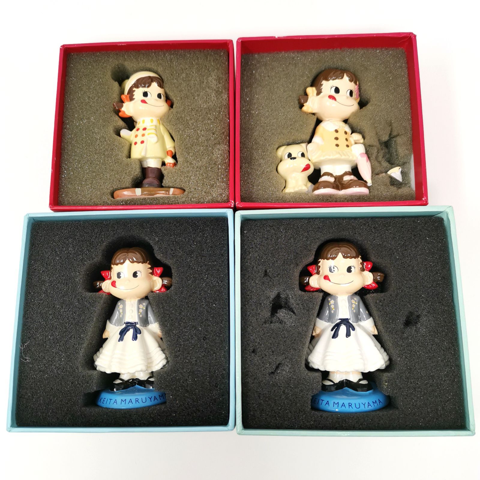 ペコちゃん ミニフィギュア 4点(1点割れあり) ファミリークラブ 非売品 