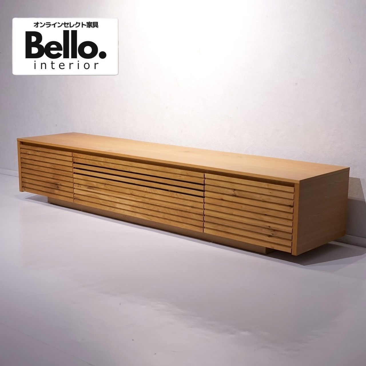 Bello select テレビボード ローボード TVボード AVボード 木製 オーク材 収納 北欧 ナチュラル 和モダン