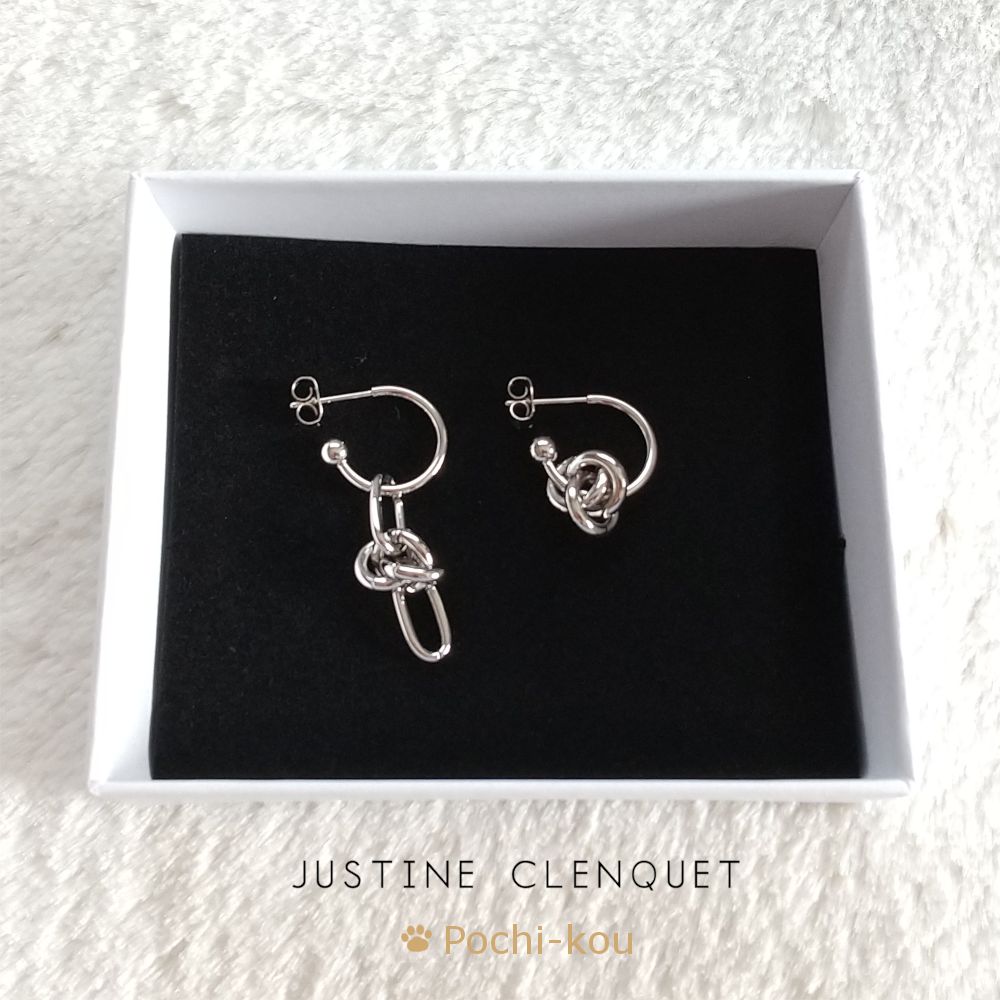 日本未入荷 Justine Clenquet Daria ピアス 両耳 シルバー