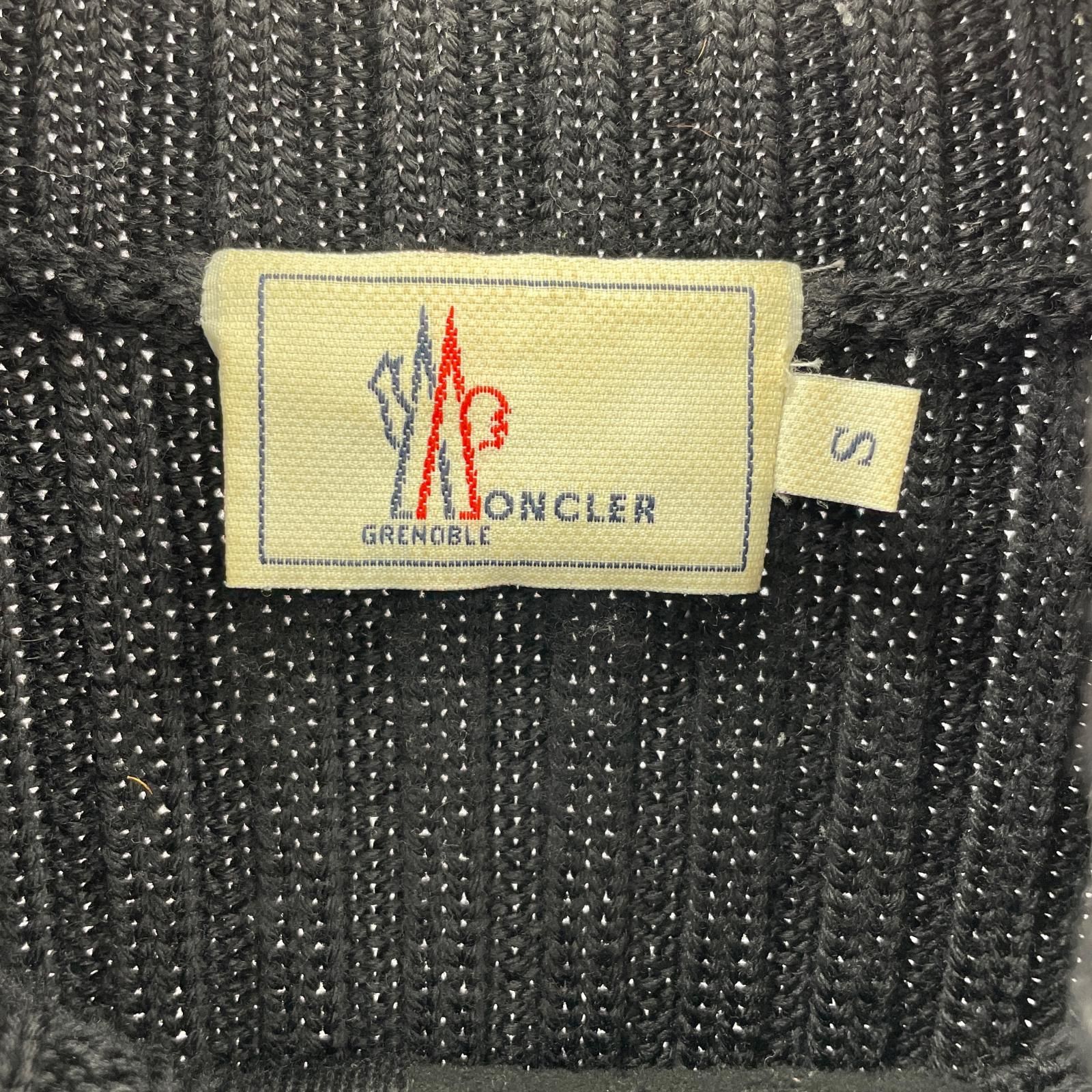 MONCLER 切り替えしｼﾞｯﾌﾟｱｯﾌﾟﾆｯﾄ ﾌﾞﾗｯｸ S A2-097-94047-00-9796
