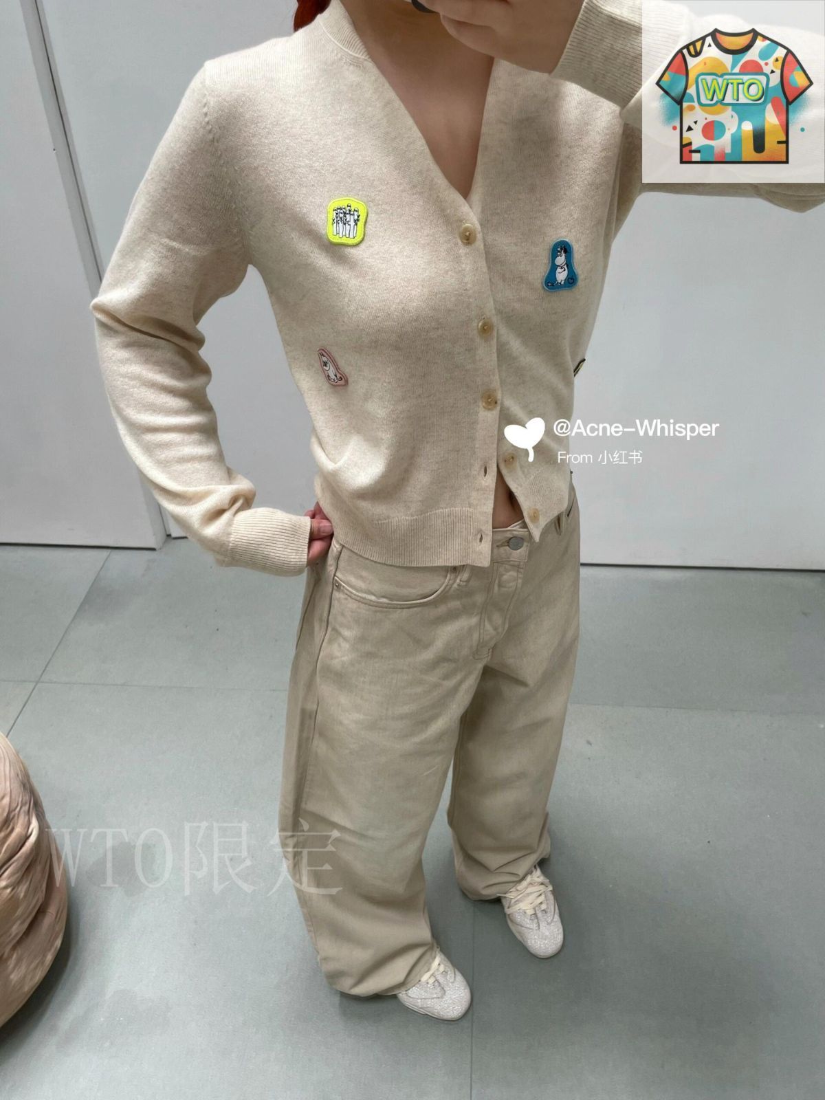 soumo カーディガン 今日特価】Acne Studios × Moomin カートゥーン ウール