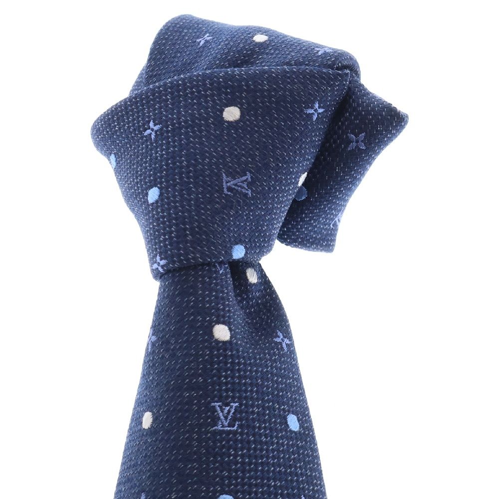 LOUIS VUITTON (ルイヴィトン) ドット モノグラム シルクネクタイ