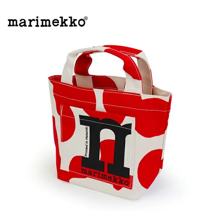 091975 marimekko【マリメッコ】 Mono Mini Tote Pulloposti トート