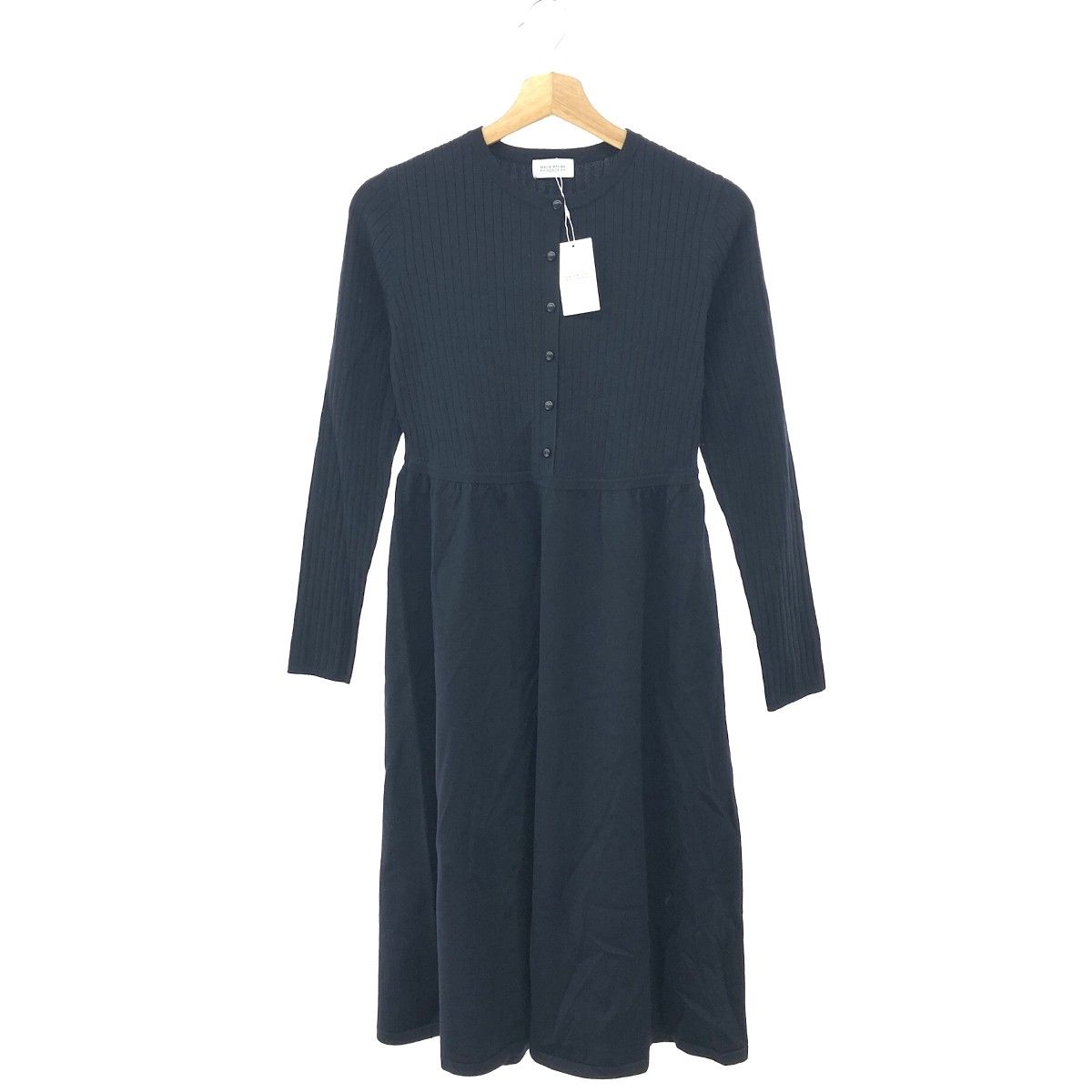 【極美品】マッキントッシュフィロソフィー ニットワンピース 長袖 ネイビー 38 MACKINTOSH マッキントッシュフィロソフィー ニットワンピース サイズ
