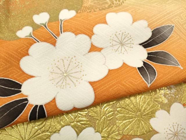 平和屋着物▼お引きずり・お引き摺り　訪問着　和装　舞台　舞妓　芸妓　芸者　衣装　十二単風　唐織　舞ClRREN　金銀糸　逸品　CAAQ6227ze