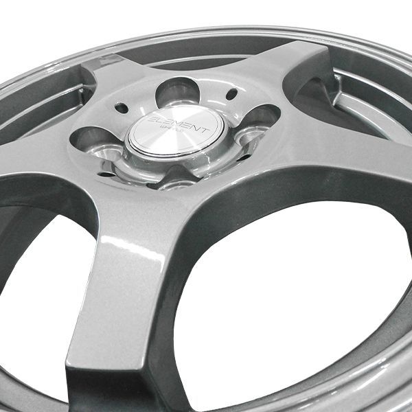 アウトレット品 4本セット ELEMENT SW247 14インチ 4.5J 45 4H PCD100 5本スポーク ガンメタリック アルミホイール WWW_OLIVIERBERNSTEIN_COM