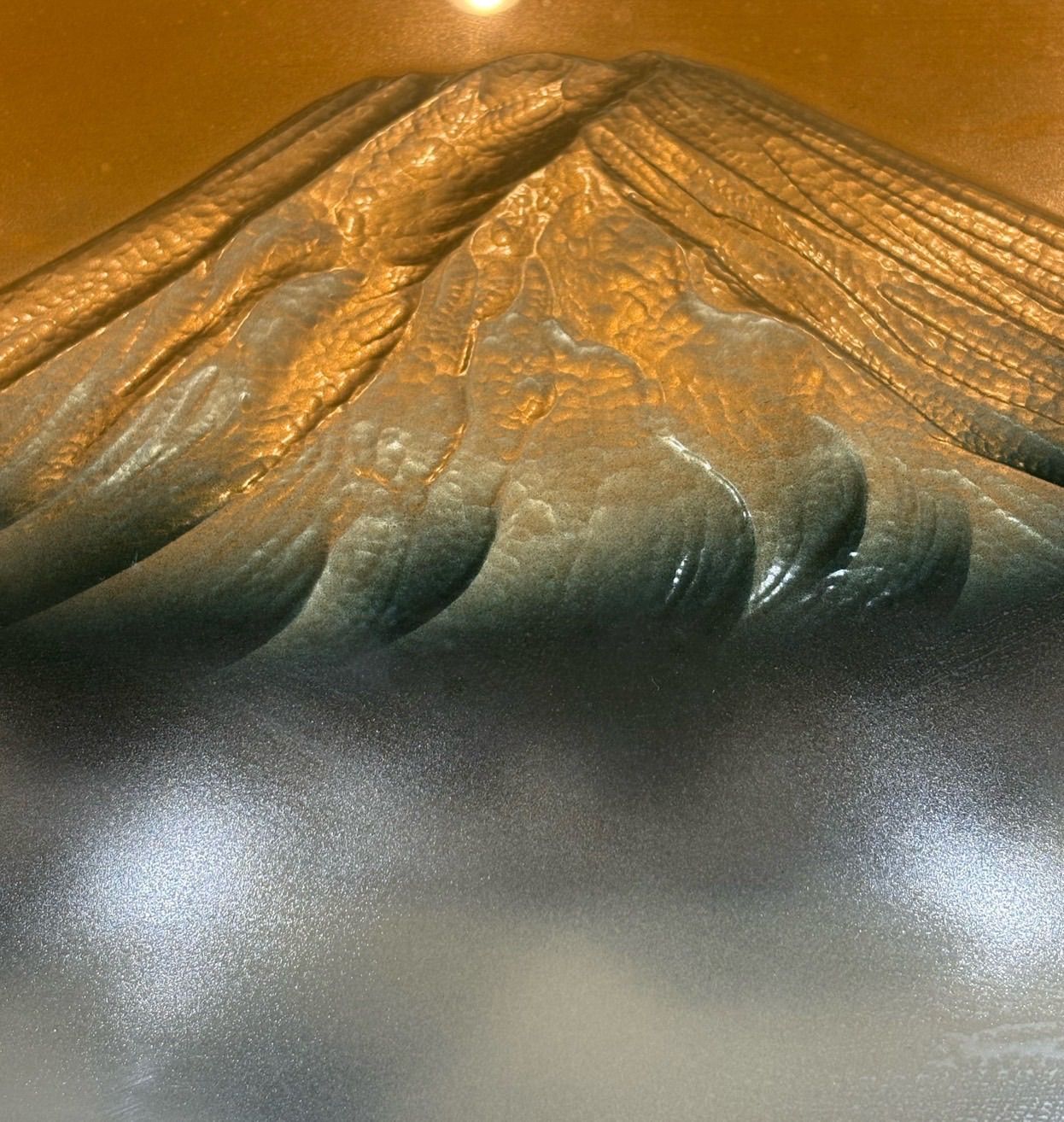 富士山 彫金 額縁】春山作 飾り絵 立体 昭和レトロ インテリア - メルカリ
