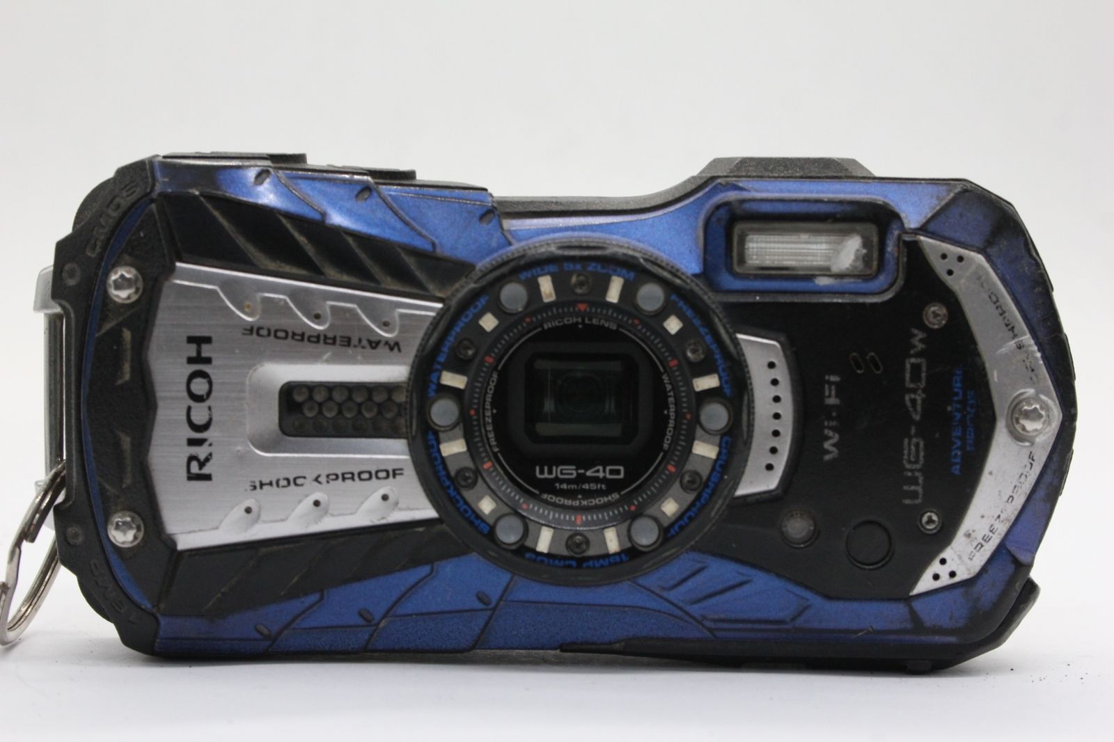 送料無料 新品未使用 防水デジタルカメラ RICOH WG-40W ブルー 防水