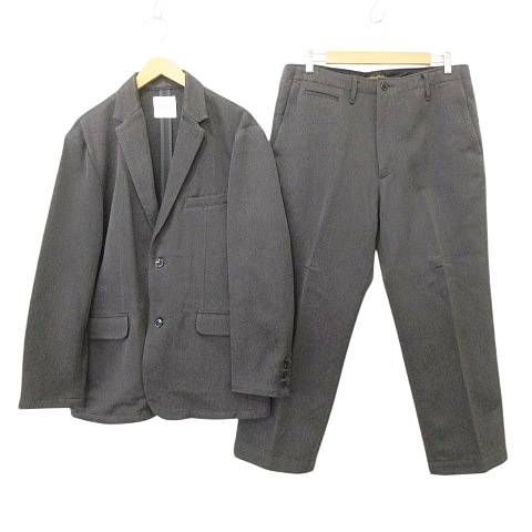 ラディアル RADIALL 18AW MONTE CARLO モンテカルロ セットアップ テ－ラード ジャケット ワイド トラウザー パンツ L チャコールグレー