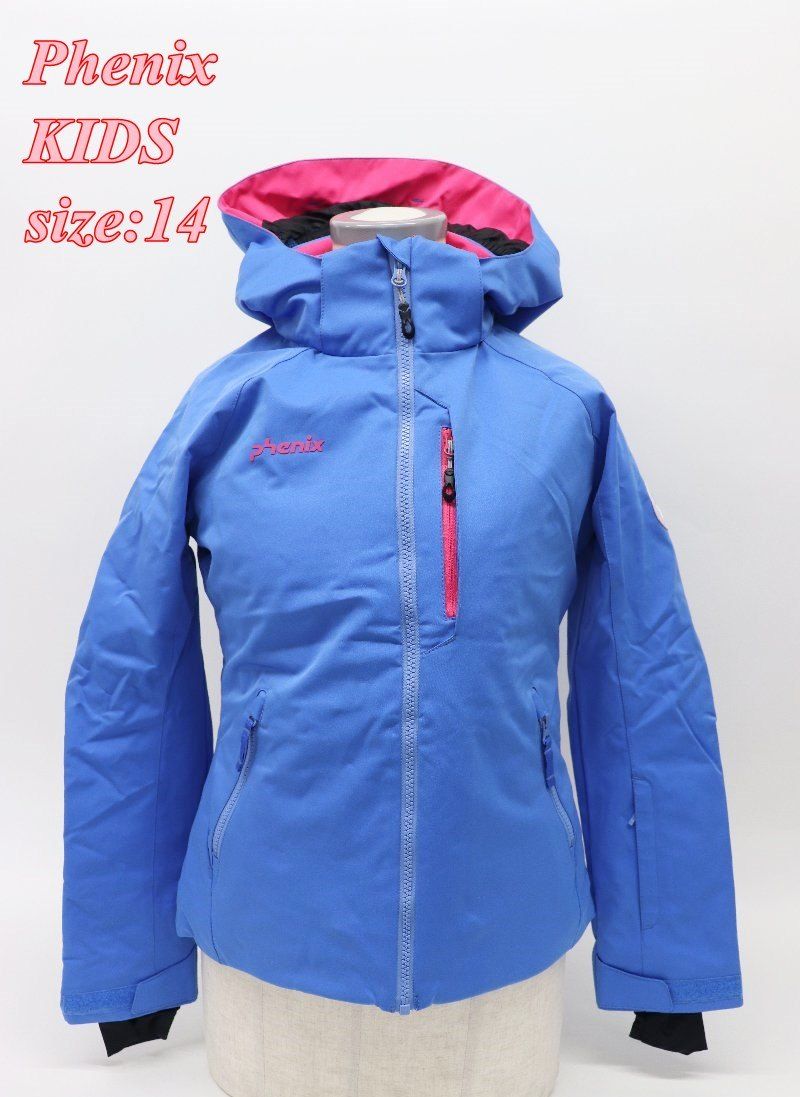 Phenix フェニックス ジュニア スキージャケット サイズ14 ブルー ES7H20T76 スポーツ キッズ 子供服 R2509-234