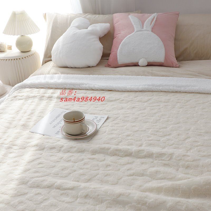 フラワーブランケット秋冬加絨毯厚手保温ブランケットリビングソファブランケット寝室レジャーブランケット am4a984940