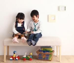 ベンチ ダイニング 天然木 ゆったり座れるダイニングシリーズ ベンチ単品 2P 組立設置付