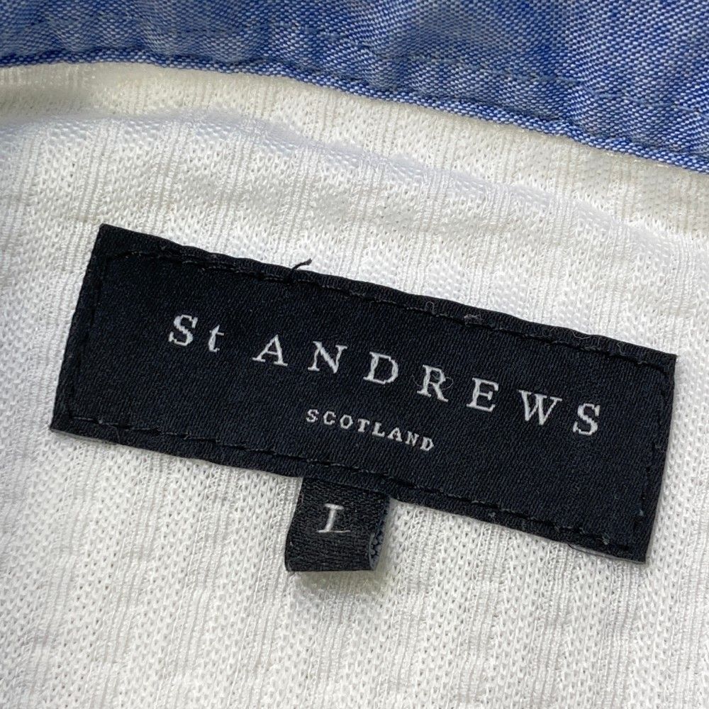 サイズ：L ST ANDREWS セントアンドリュース 半袖ポロシャツ