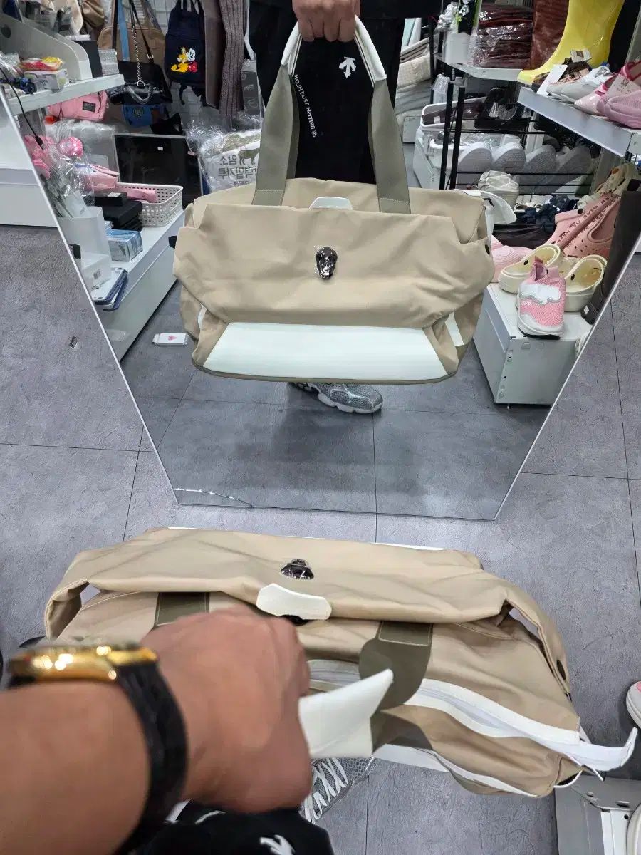 人気アイテム、安い通販。 AMAZING CRE ベージュ キャンバス トートバッグ シンプルな