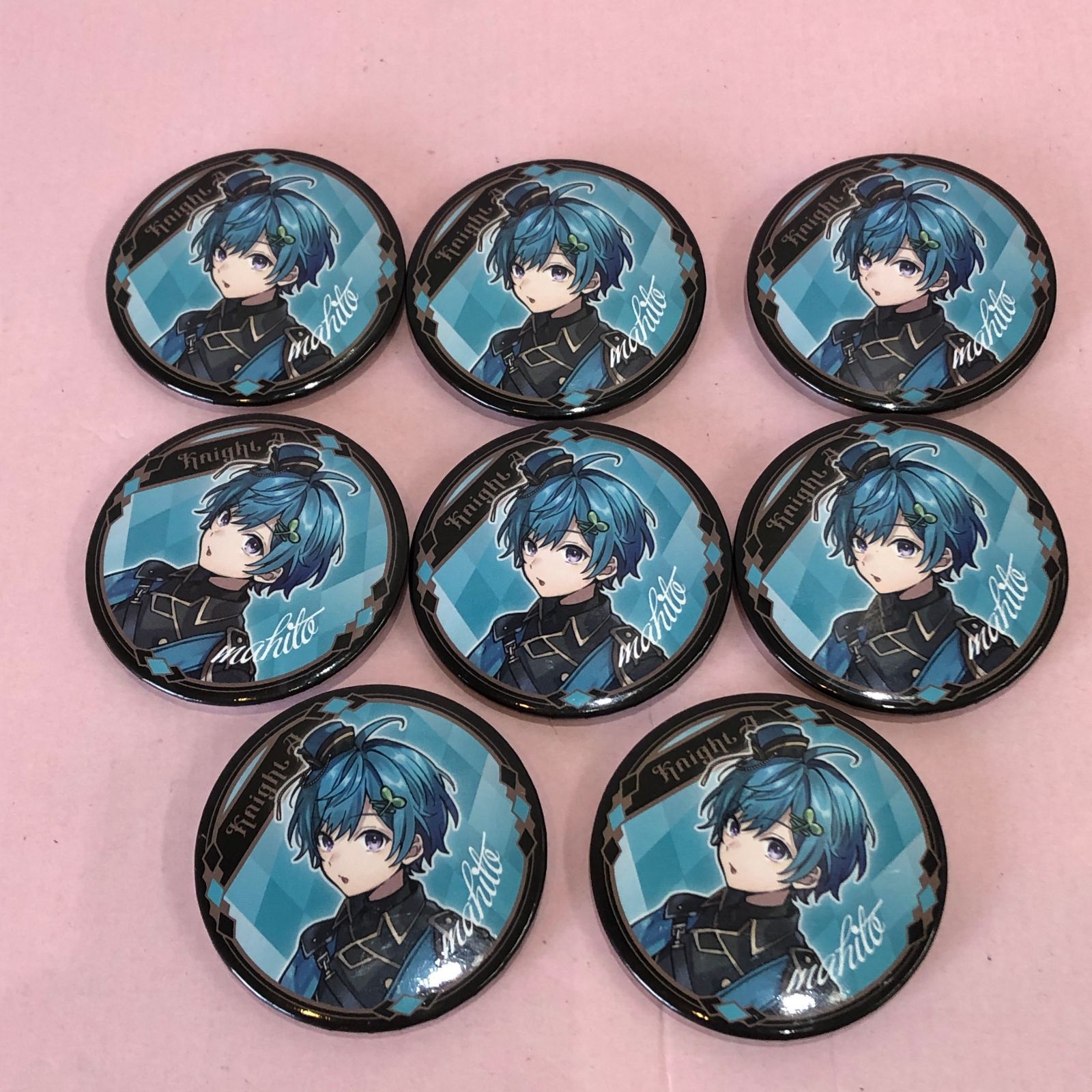 □騎士A / 騎士X まひとくん ファイル 缶バッジ セット 中古品