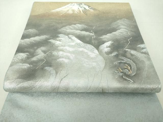 平和屋着物○近代日本画の巨匠 横山大観 じゅらく謹製 太鼓柄袋帯 或る