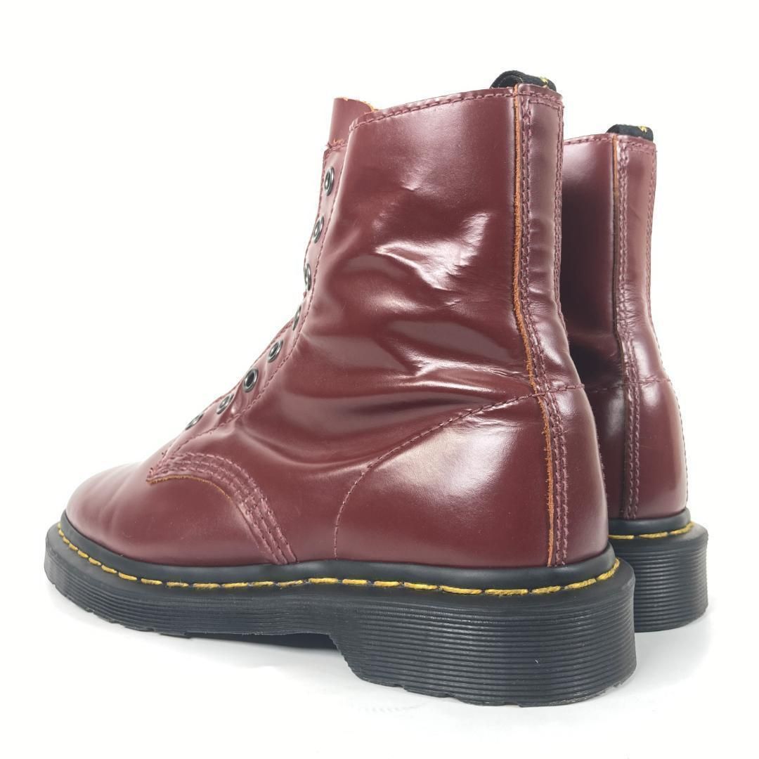  Dr.Martens ドクターマーチン 1460 LL サイドジップ ブーツ UK 4 23 cm チェリーレッド 上質レザー レディース 革靴 歩きやすい きれいめカジュアル ワークブーツ ブーツ