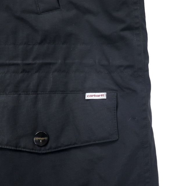 carhartt N-3B ダウンジャケット L ブラック ナイロン 中綿 ファー着脱式 ドローコード ANCHORAGE PARKA