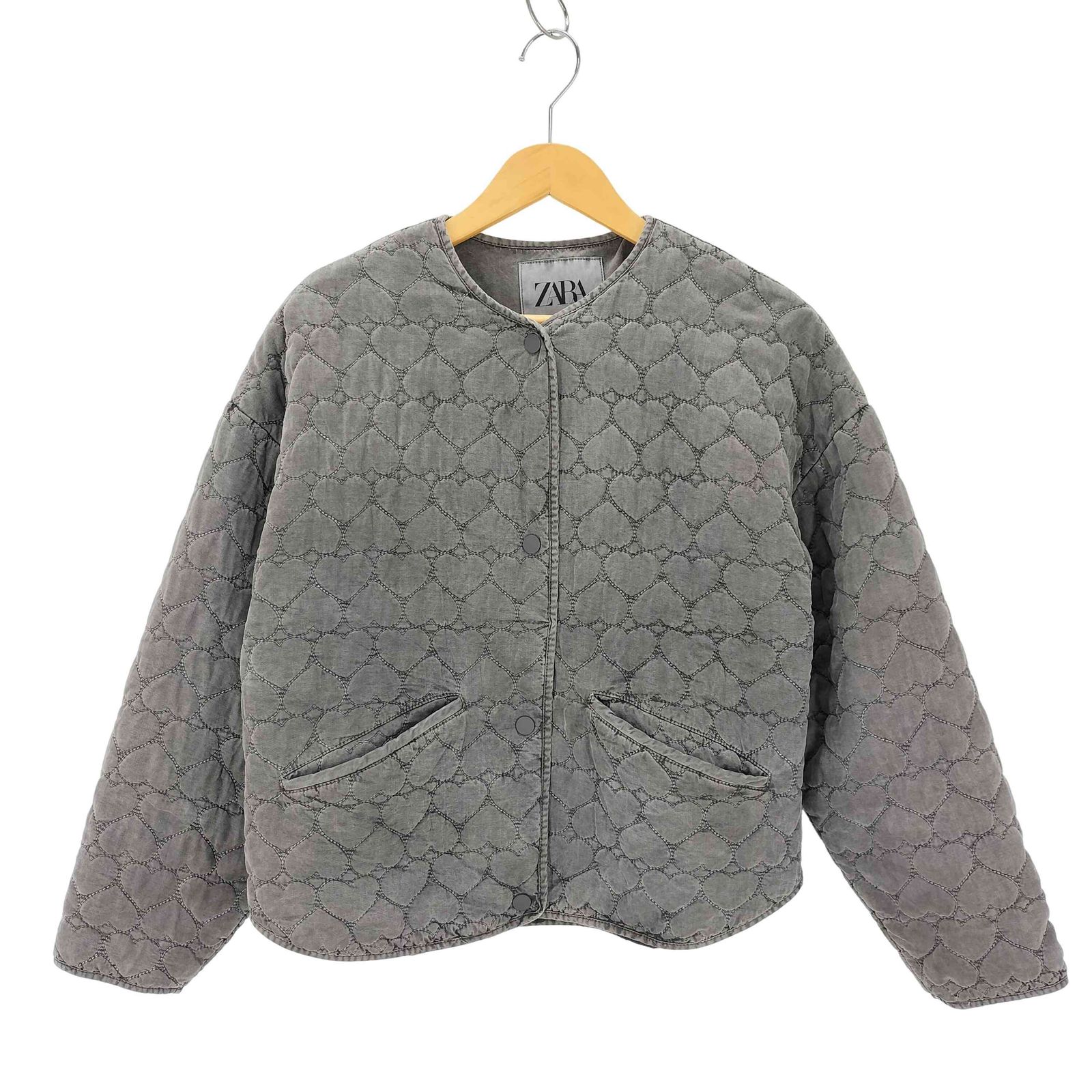 ザラ ZARA ハートキルティングジャケット レディース import：XS