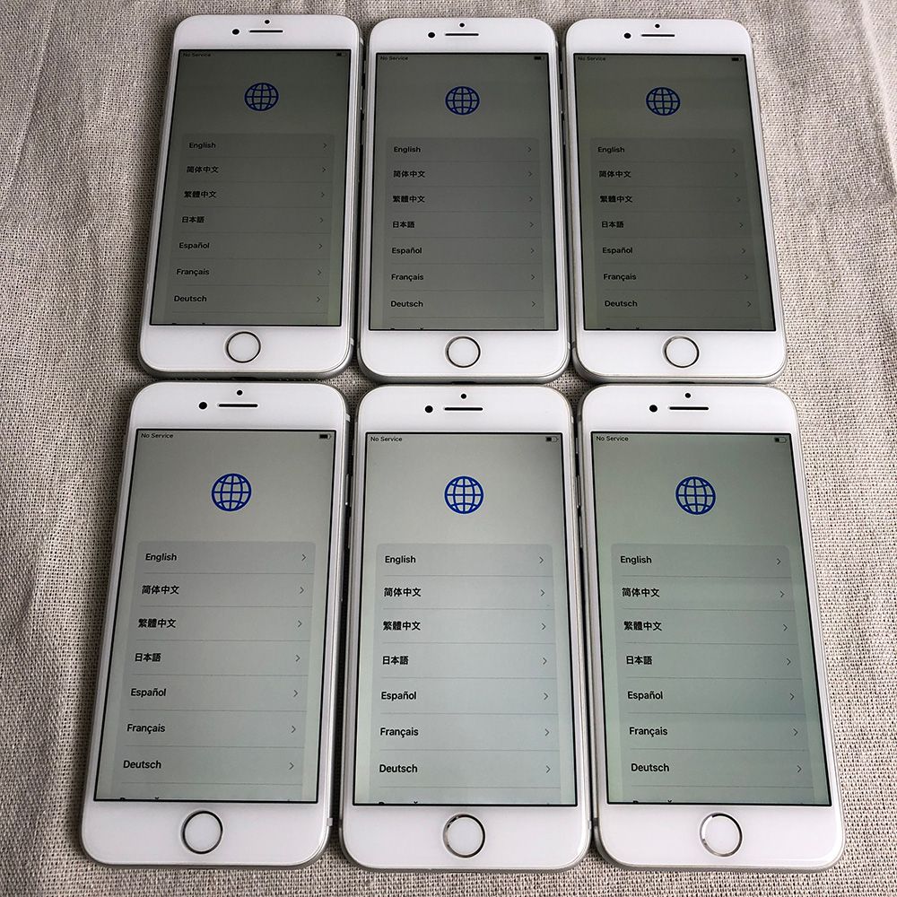 iPhone 8 シルバー 6台セット 6点セット・SIMロック解除済】Apple iPhone 8 本体 64GB シルバー