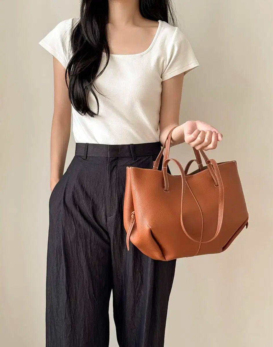 ショルダーバッグ キャメル