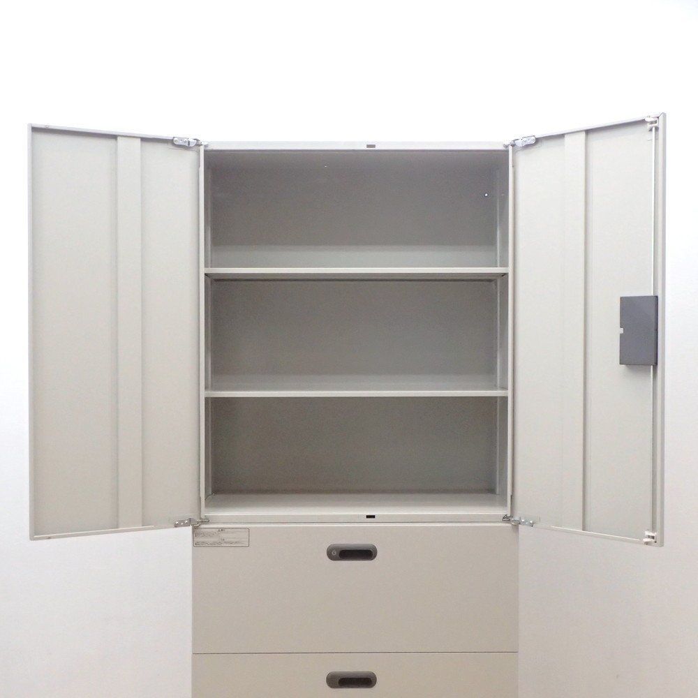 プラス リンクス LINX LX-5 上下書庫 L5-105A|L5-105H-3 鍵無 エルグレー ハイキャビネット 収納庫 物置 EG18799 オフィス家具 WWW_KANDAIZUMI_COM