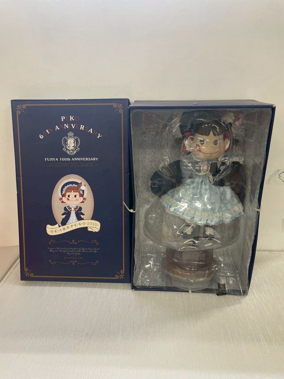 人気 ブランド チェック ペコちゃん FUJIYA/不二家 60周年記念 フィギュア ビスクドール その他