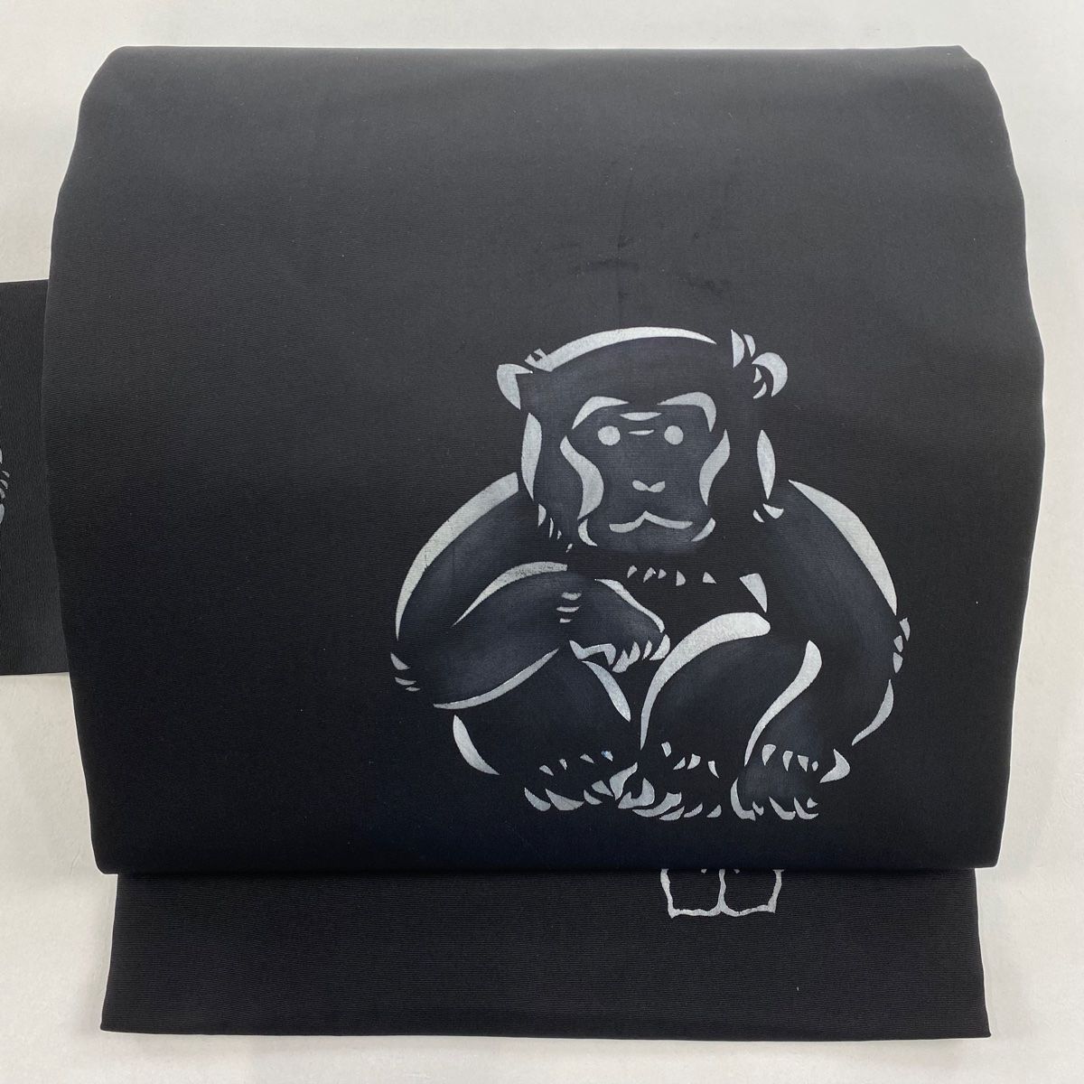 名古屋帯 逸品 猿 黒 正絹 【中古】 - メルカリ
