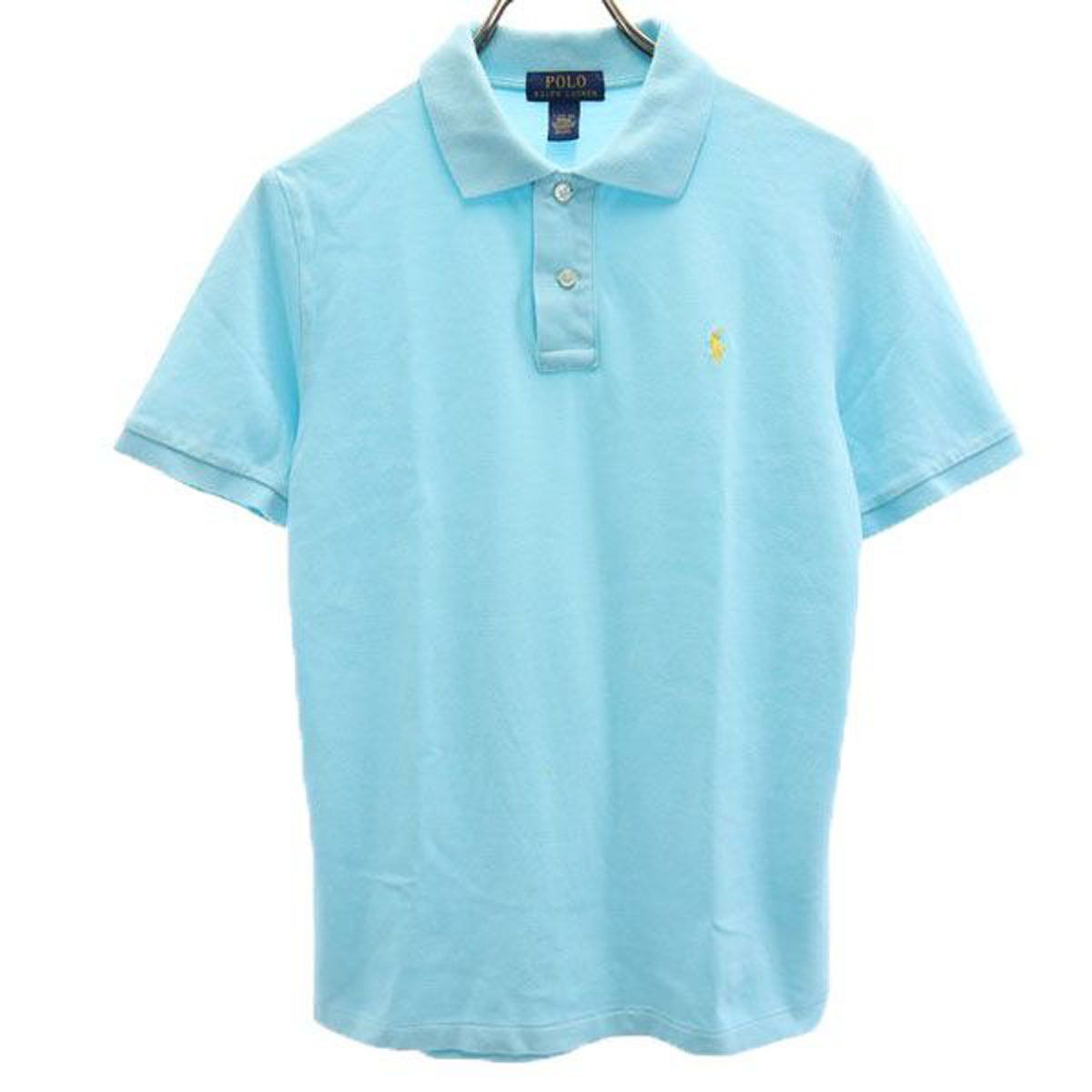 Ralph Lauren ライトブルー ポロシャツ 半袖 POLO RALPH LAUREN ポロラルフローレン 半袖 ポロシャツ L(14-16