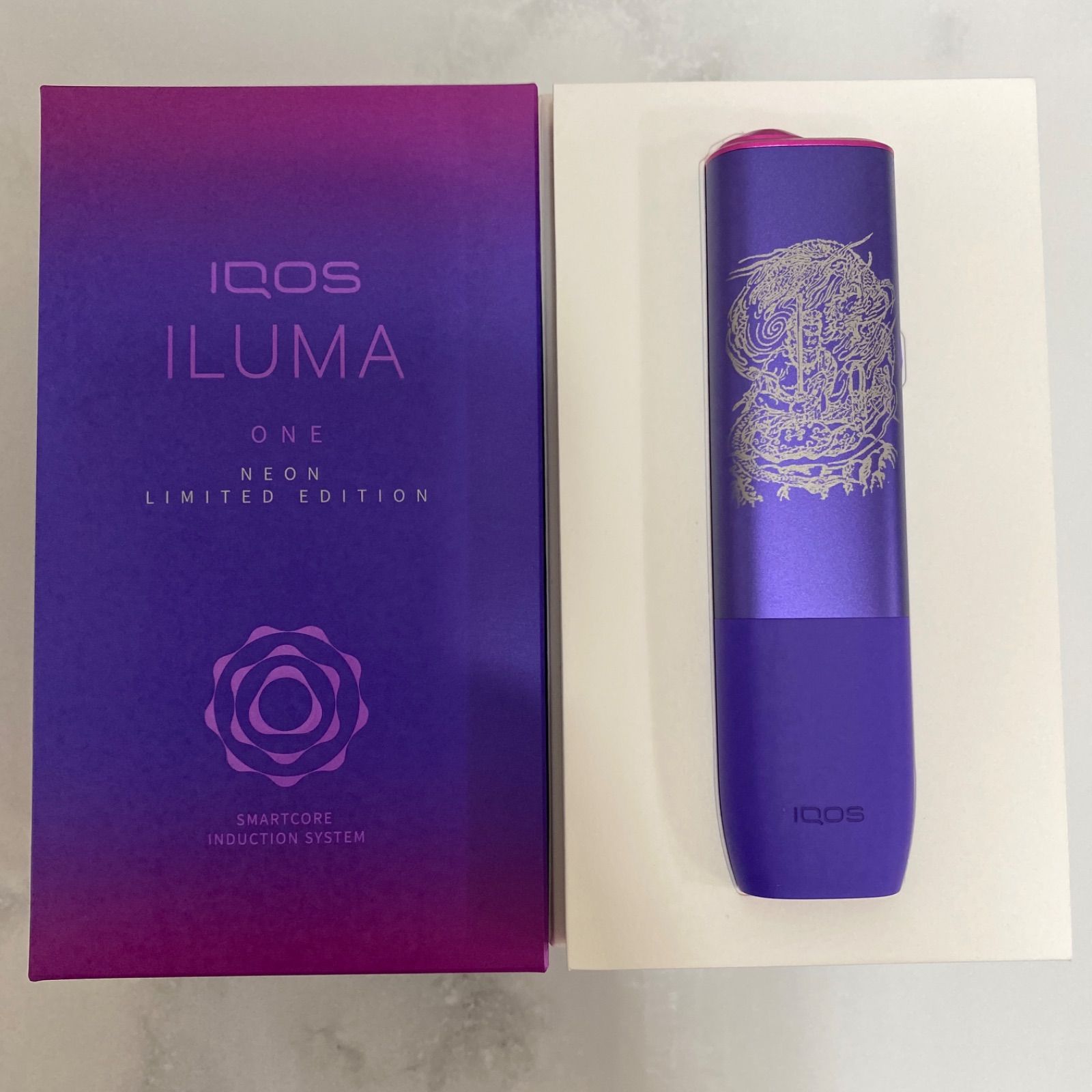 iQOS ILUMA ONE アイコス イルマ ワン レーザー加工 不動明王 龍