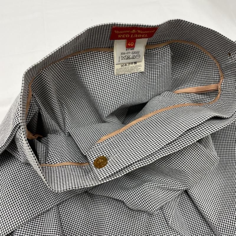 Vivienne Westwood red label ヴィヴィアン ウエストウッド レッドレーベル スカート ひざ丈スカート チェック 変形 アシンメトリー ひざ丈 フ ドレープ スカート GULLKHAN_COM