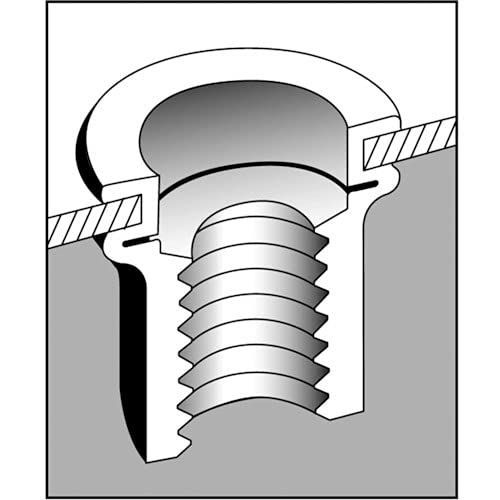 ロブテックス エビナット(アルミニウム) M4x0.7 1000本 NAD-435M エビ印 ☆ロブテックス NAK4MP エビナット エコパック アルミニウム
