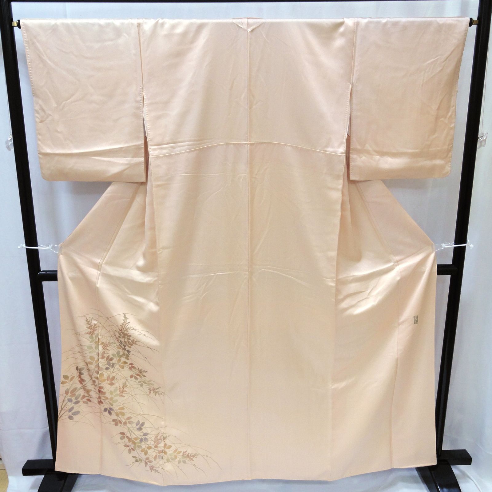 正絹・附下・付下げ・着物・萩・落款入り・No.200701-0034・梱包サイズ80