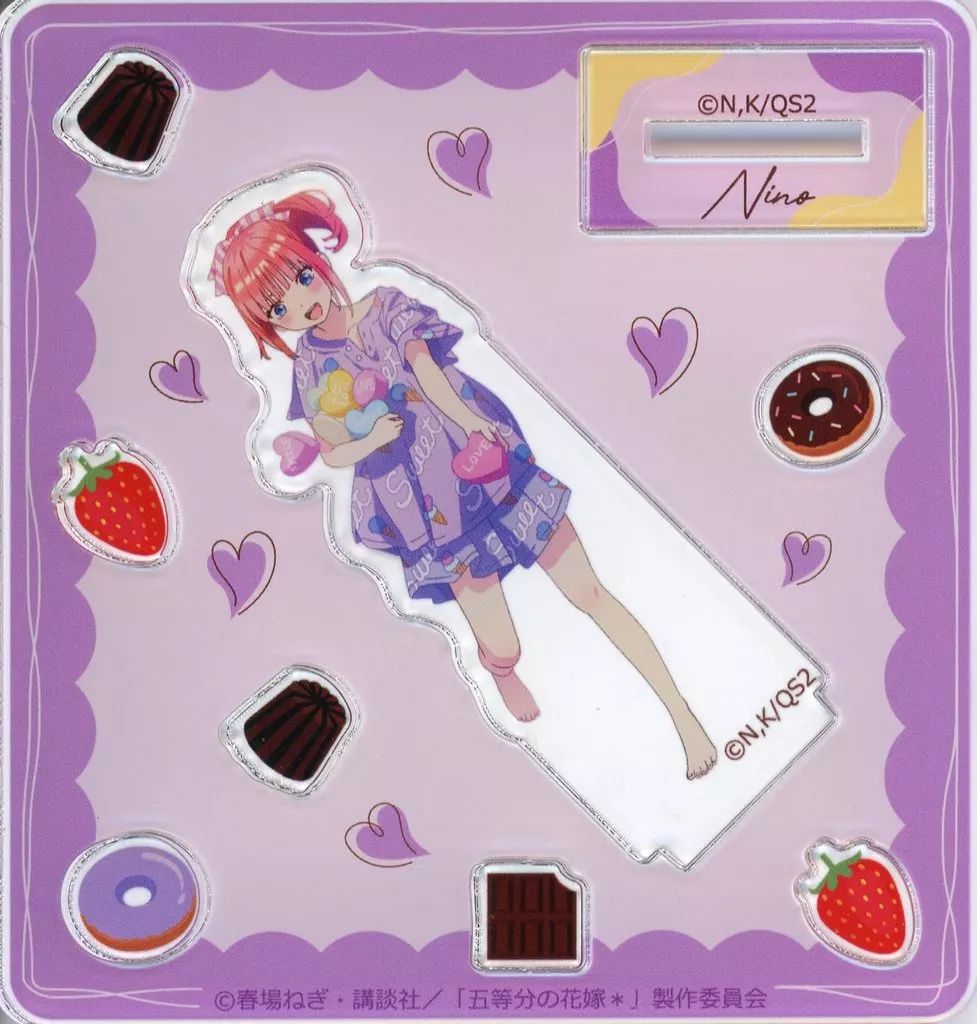 五等分の花嫁＊～月夜の菓子工房　中野ニ乃 スタンディングパネル 美品 新品】アクリルスタンド・アクリルパネル 中野二乃 カスタム