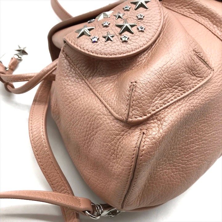 良品 JIMMY CHOO ジミーチュウ スター スタッズ レザ－ ミニ