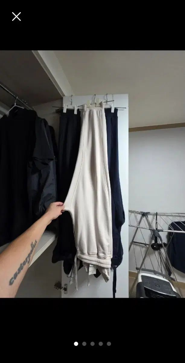 トレーナー ジョガー パンツ アイボリー