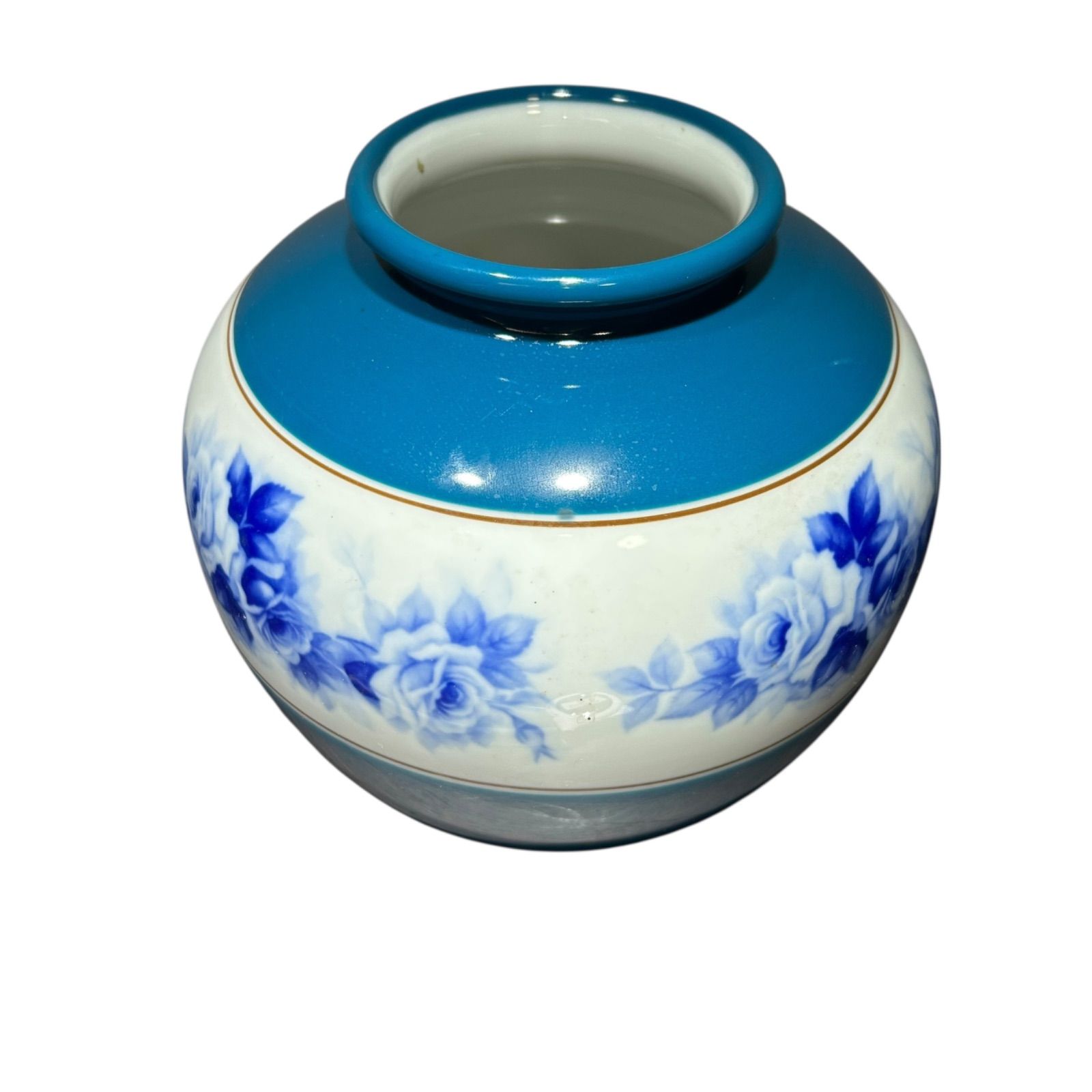 ノリタケ 花瓶 ブルーローズ 陶器