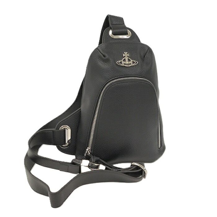 Vivienne Westwood スリングバッグ ボディバッグ レザー ブラック 