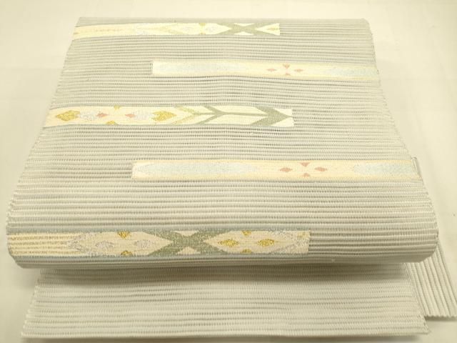 平和屋着物＊夏物 両面 両方向 全通柄袋帯 吉祥雪輪文 四季の