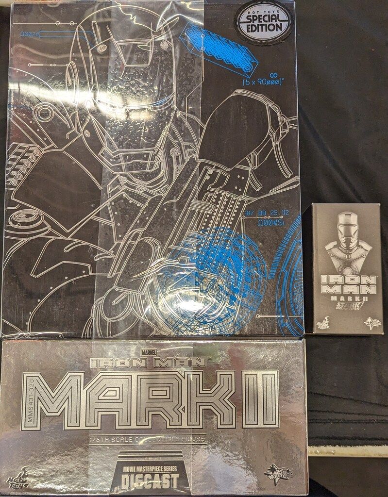 HOTTOYS MOVIE MASTERPIECE DIECAST IRON MAN MARK 2 | DIECAST SPECIAL EDITION 431D20B